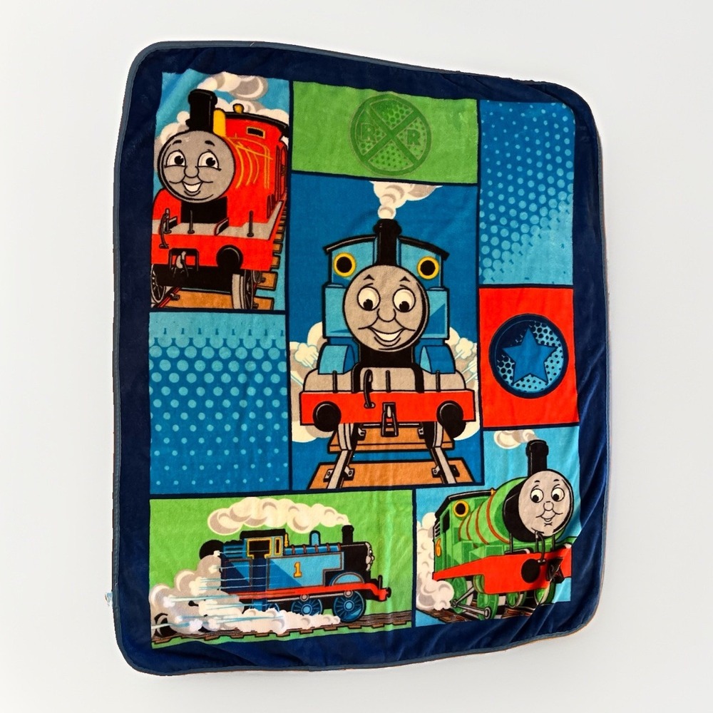 Thomas & Friends Plush Throw Blanket Thomas James Percy 2011 Train Kids